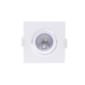 Spot Led Embutir 3,0W 6000K 240Lm Quadrado Branco Bivolt Empalux