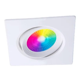 Spot Led Embutir 5W  RGB  300LM  Smart Quadrado Branco Bivolt Taschibra