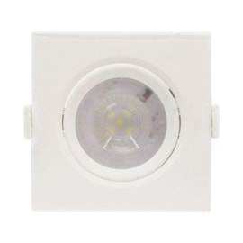 Spot LED Embutir 6W Luz Branco Frio Bivolt Quadrado Branco MR16 Empalux Spot LED Embutir 6W Luz Branco Frio Bivolt Quadrado Branco MR16 Empalux