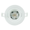 Spot Led Embutir 7,0W 3000K 630Lm Redondo Branco Bivolt Eletrorastro