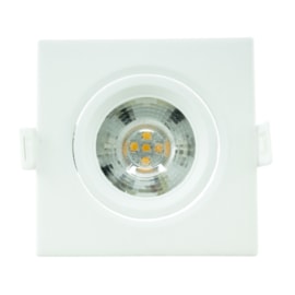 Spot Led Embutir 7,0W 6000K 630Lm Quadrado Branco Bivolt Eletrorastro