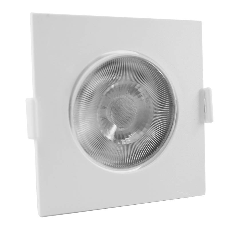 Spot Led Embutir  7w Branco Frio 6500k Bivolt Quadrado Branco Startec