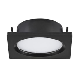 Spot Led Embutir Axyr Quadrado Preto 2,0W 3000K 70Lm Bivolt Astraled