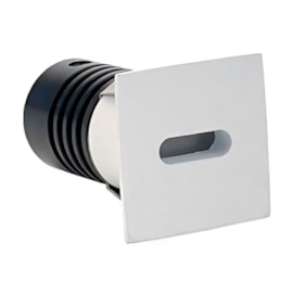 Spot Led Embutir Domy Ini Branco Quadrado 1,0W 3000K 25Lm IRC90 Bivolt Nordecor