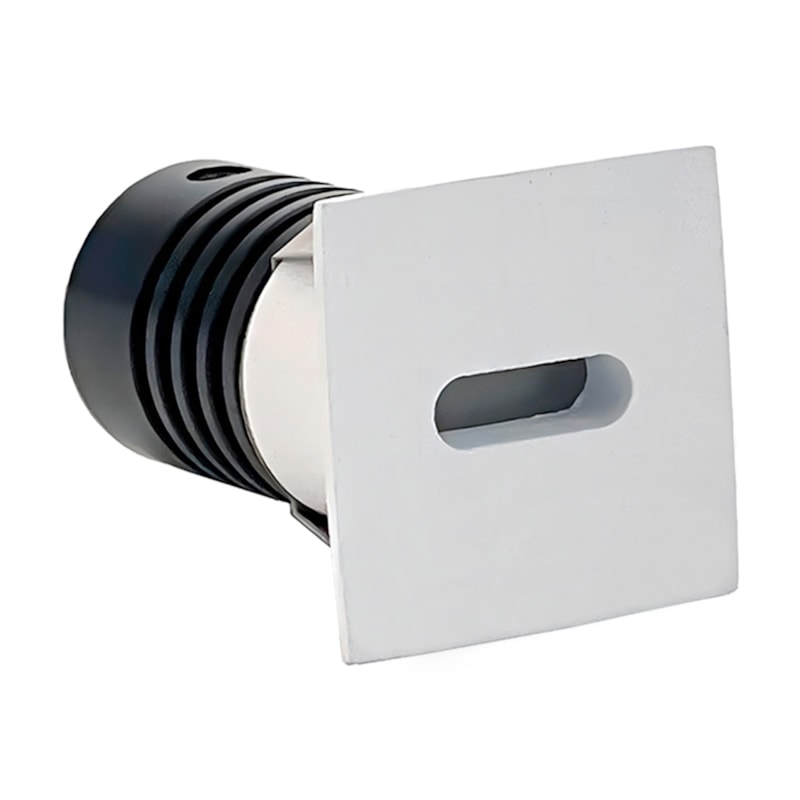 Spot Led Embutir Domy Ini Branco Quadrado 1,0W 3000K 25Lm IRC90 Bivolt Nordecor