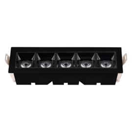 Spot LED Embutir Dot-Light 10W 3000K Branco Quente 550Lm Preto Bivolt LM2825 Luminatti