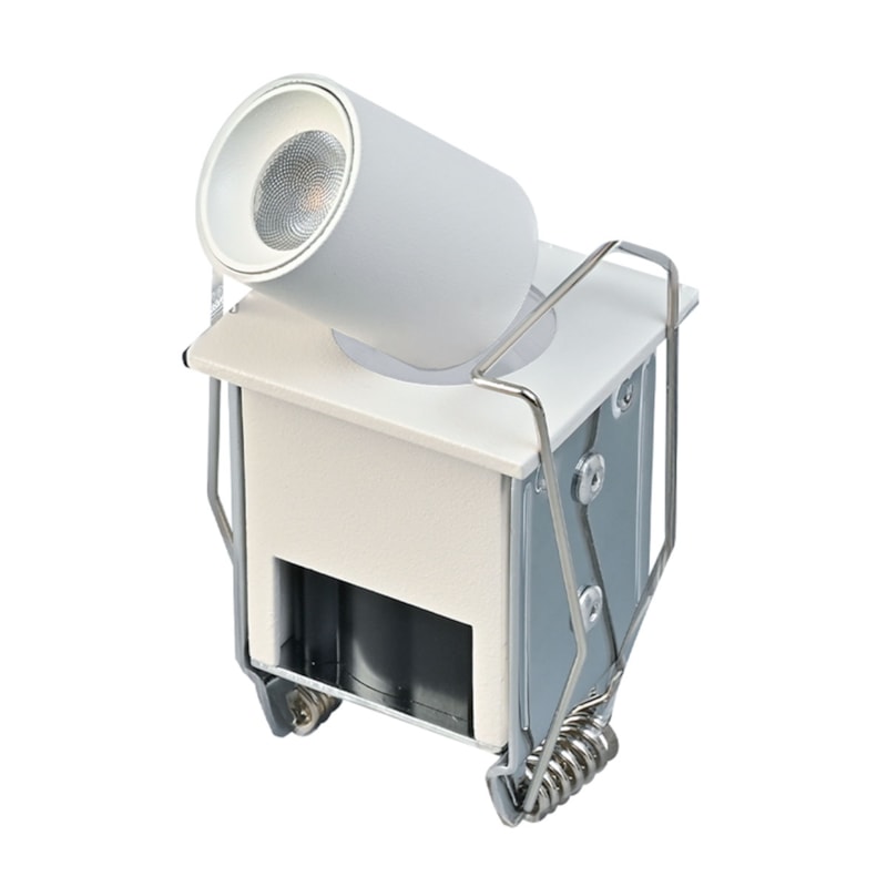 Spot Led Embutir Kawi Retrátil Branco Redondo 2,0W 3000K 166Lm Bivolt IRC90 Nordecor