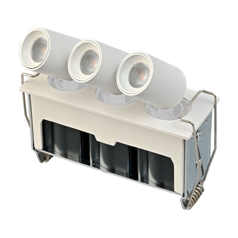 Spot Led Embutir Kawi Retrátil Branco Redondo 6,0W 3000K 489Lm Bivolt IRC90 Nordecor