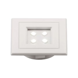 Spot Led Embutir Lumini Pop 1,0W 3000K 90Lm Quadrado Branco Pix