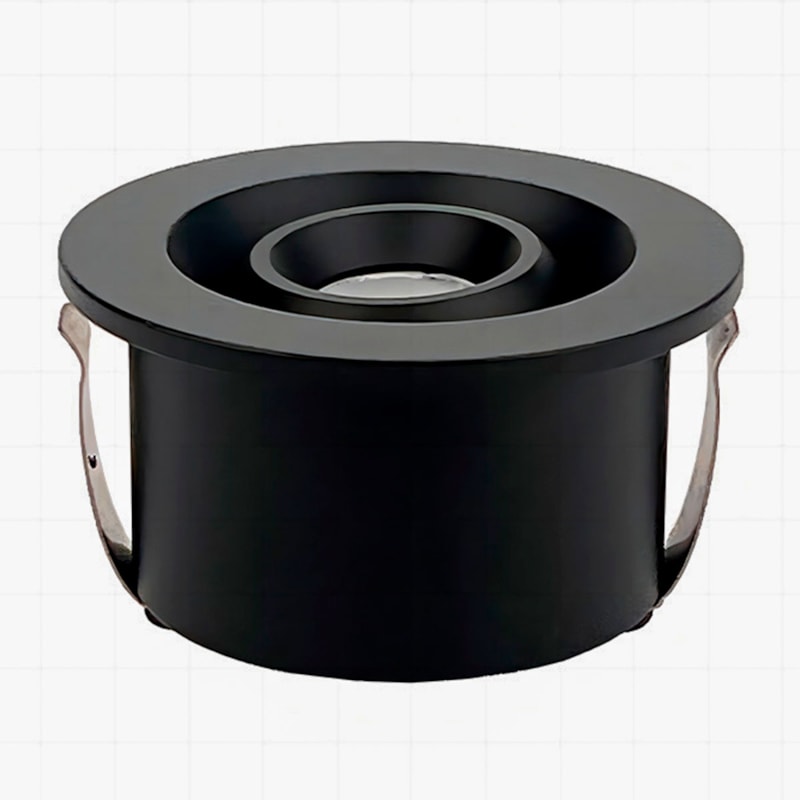 Spot Led Embutir Ollo Redondo Preto 3,0W 3000K 180Lm IRC90 Bivolt Nordecor