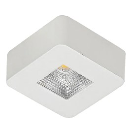 Spot LED Mini Branco Frio 5w Quadrado Sobrepor Luminatti