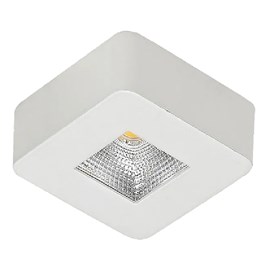 Spot LED Mini Branco Quente 5w Quadrado Sobrepor Luminatti
