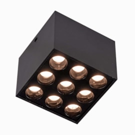 Spot Led Sobrepor Powerus Preto 18W 3000K 1620Lm 24° IRC90 Bivolt Nordecor