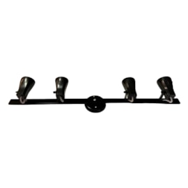 Spot Trilho Alfa Preto 4 Lâmpadas E27 Eletrorastro
