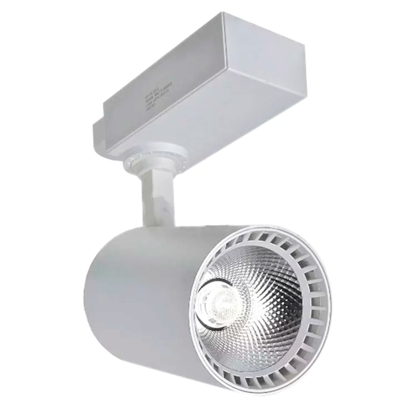 Spot Trilho Led 12W 3000K 600Lm Branco Bivolt Eletrorastro