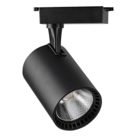 Spot Trilho Led 20W 3000K 1250Lm Preto Bivolt Eletrorastro