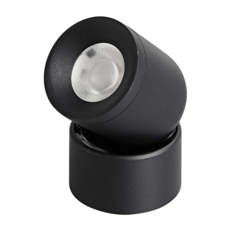 Spot Trilho Led  7W 4000K Branco Neutro 520 Lumens Dotto Direcionavel Preto para Trilho Magnetico Pix
