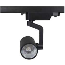 Spot Trilho LED Dicróica Preto Luz Neutra Bivolt Romalux Spot Trilho LED Dicróica Preto Luz Neutra Bivolt Romalux