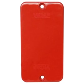 Tampa Cega para Dailet 1/2" e 3/4" Vermelho Vicap Tampa Cega para Dailet 1/2" e 3/4" Vermelho Vicap