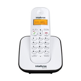 Telefone sem Fio com Identificador de Chamadas TS-3110 Preto e Branco Intelbras