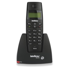 Telefone sem Fio TS-40ID Preto Intelbras Telefone sem Fio TS-40ID Preto Intelbras