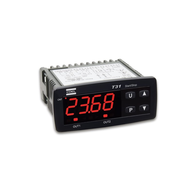 Temporizador Digital T31-hsr-vvra-p 100-240V 2 Saída 75x33MM Coel