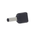 Terminal Conector Pré-Isolado Tubular Duplo 1,5mm Preto 100 Peças Rohdina