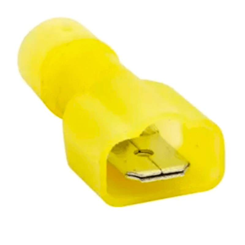 Terminal Isolado Total Macho 4,0/6,0Mm Amarelo Com 100Un Eletrorastro