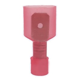 Terminal Macho Isolação Total Vermelho Com 100  Eletrorastro