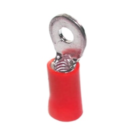 Terminal Pré-Isolado Anel Vermelho-3 0,5/1,5mm Com 100 Eletrorastro