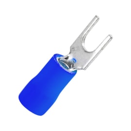 Terminal Pré-Isolado Forquilha Azul-3,7 1,5/2,5mm Com 100 Rohdina