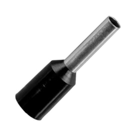 Terminal Pré-Isolado Pino Tubular Preto 1,5mm Com 100 Rohdina