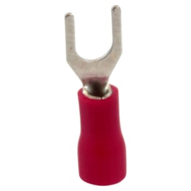 Terminal Pré-Isolado  Tipo Forquilha 1,5mm Vermelho com 100 unidaes Penzel
