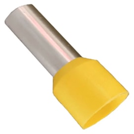 Terminal Pré-Isolado Tubular 25.00Mm Amarelo Com 100Un Eletrorastro