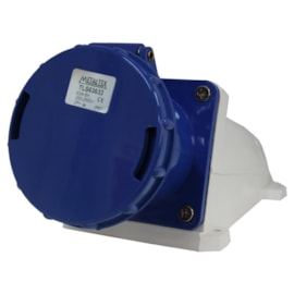 Tomada Blindada De Sobrepor 2 Polos + Terra 63A 250V Azul TLS63632 Metaltex