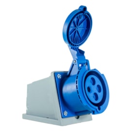 Tomada Blindada Sobrepor 3P+T  32A 220V Azul Tl3S32442 Metaltex