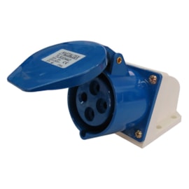 Tomada Blindada Sobrepor 3P+T 32A 250V Azul Metaltex Tomada Blindada Sobrepor 3P+T 32A 250V Azul Metaltex