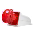 Tomada Blindada Sobrepor 3P+T+N 125A 380V Vermelha Tls125653 Metaltex