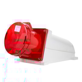 Tomada Blindada Sobrepor 3P+T+N 125A 380V Vermelha Tls125653 Metaltex