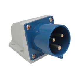 Tomada Blindada Sobrepor Negativo 2P+T 32A 250V Azul Metaltex Tomada Blindada Sobrepor Negativo 2P+T 32A 250V Azul Metaltex