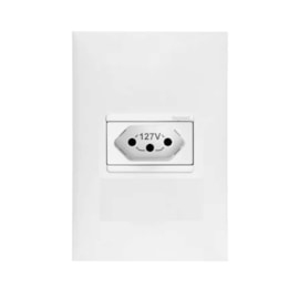 Tomada Branca 20A Com Placa 4X2 Pial Plus+
