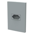 Tomada Dubai 20A Gris Matte Com Placa Enerbras