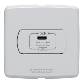 Tomada Neo Sottile Para Móveis Usb C Branca Enerbras