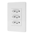 Tomada Origen 20A 250v Tripla Branca N0536.32 ABB