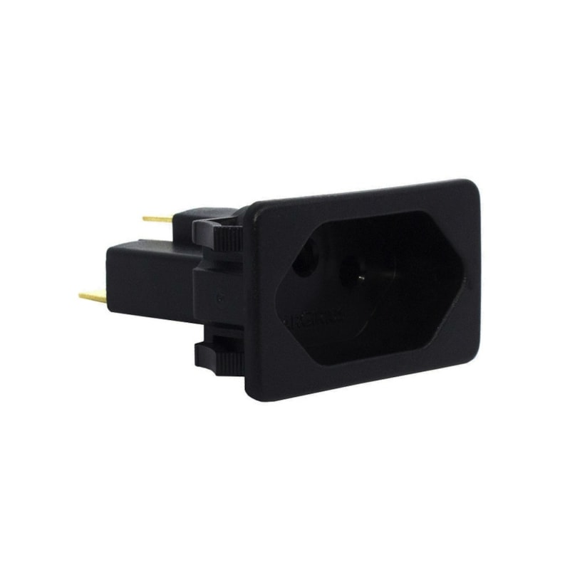 Tomada Painel 10A Preta Tpa2-3E3F Margirius
