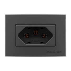 Tomada Para Moveis Sleek 20A Grafite Margirius