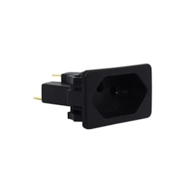 Tomada para Painel Elétrico 20A 2P+T com Poço Interno Preta Margirius Tomada para Painel Elétrico 20A 2P+T com Poço Interno Preta Margirius
