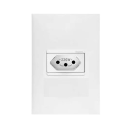 Tomada Plus +  Branca 10A Com Placa Pial