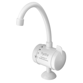 Torneira Elétrica de Bancada Hydralar Branca 4 Temperaturas 5500W 127V Hydra Torneira Elétrica de Bancada Hydralar Branca 4 Temperaturas 5500W 127V Hydra