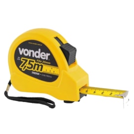 Trena Aço 7,5m Vonder Trena Aço 7,5m Vonder